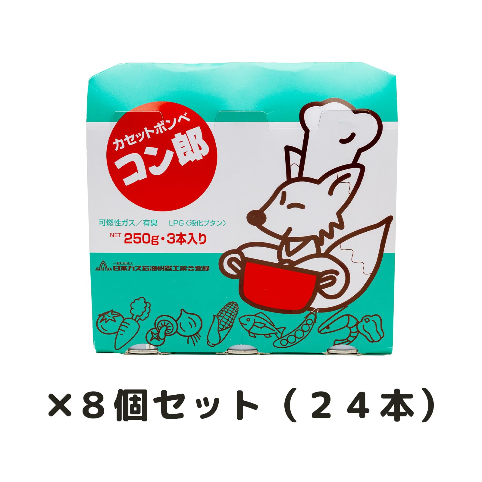ﾄｳｶｲ 東海　カセットボンベ コン郎 250g*3本入×16点セット計48本 Amazon.co.jp: ﾄｳｶｲ 東海 カセットボンベ コン郎 250g*3本入×16点